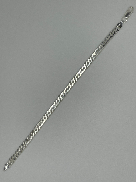 PULSEIRA GRUME DUPLO 6MM 21CM PRATA 925
